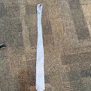 Pronto Uomo Paisley Tie - Light Grayish Blue